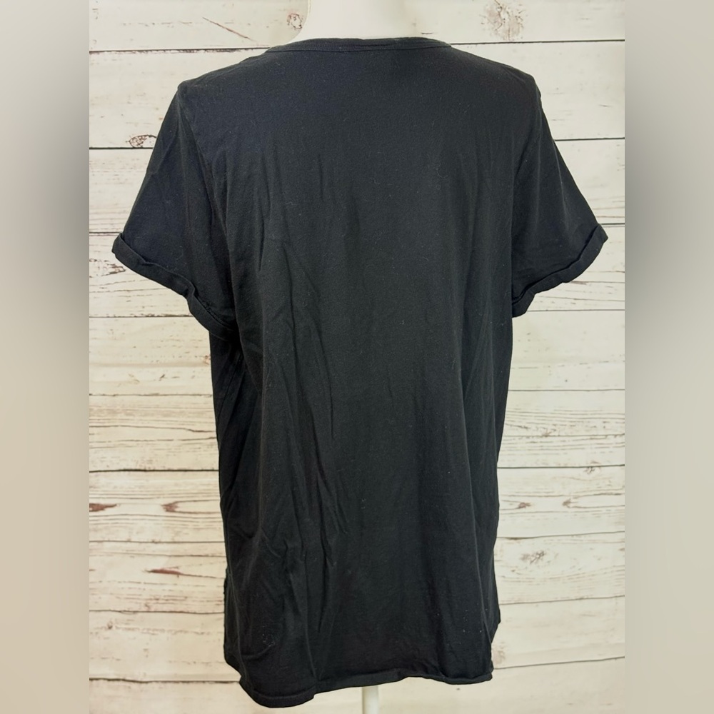 Torrid Vintage Rock and Roll Distressed V Neck Tee in Size 1 - Picture 6 of 7